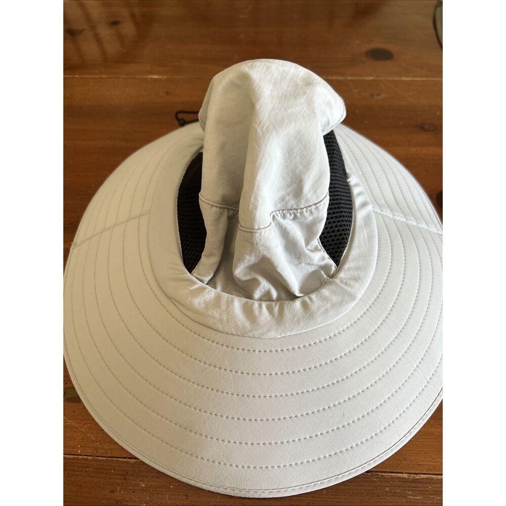 Khaki Adjustable Wide Brim Hat With Vents
